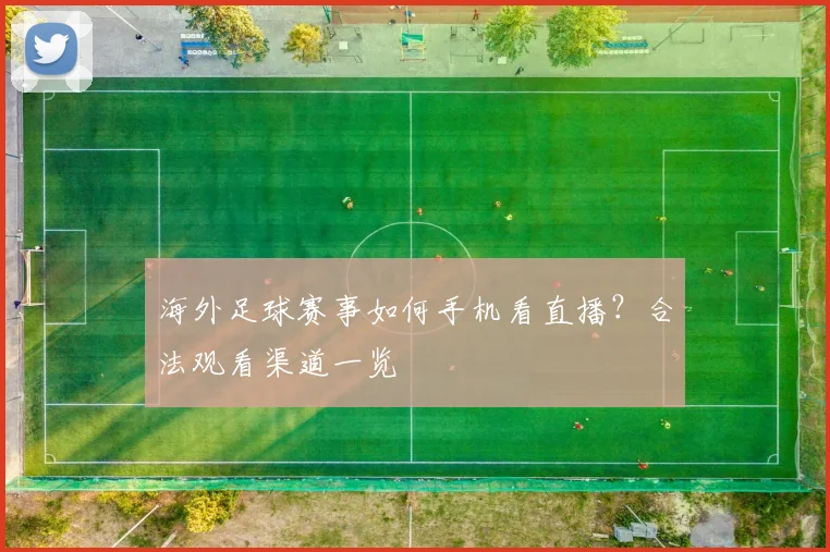 海外足球赛事如何手机看直播？合法观看渠道一览
